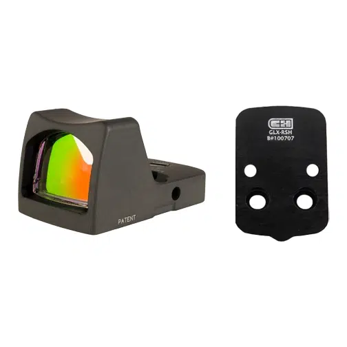 Trijicon RM01-C-700622 RMR Type 2 & C&H Precision Glock MOS V4 MIL/LEO Adapter Plate Bundle