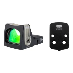 Trijicon RM05 Dual Illuminated RMR & C&H Precision Glock MOS V4 MIL/LEO Adapter Plate Bundle