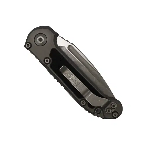 Microtech 1135-10APNC LUDT Gen III S/E Automatic Folding Knife Natural Clear Black & Grey - Apocalyptic