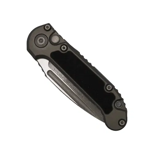 Microtech 1135-10APNC LUDT Gen III S/E Automatic Folding Knife Natural Clear Black & Grey - Apocalyptic