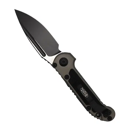 Microtech 1135-1NC LUDT Gen III S/E Automatic Folding Knife Natural Clear AI/3M Black & Grey - Black