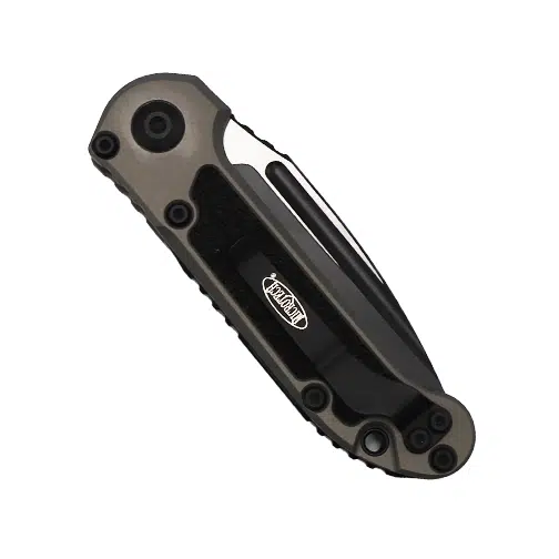 Microtech 1135-1NC LUDT Gen III S/E Automatic Folding Knife Natural Clear AI/3M Black & Grey - Black