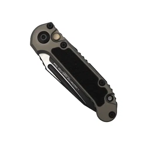 Microtech 1136-1NC LUDT Gen III T/E Automatic Folding Knife Black & Grey - Black