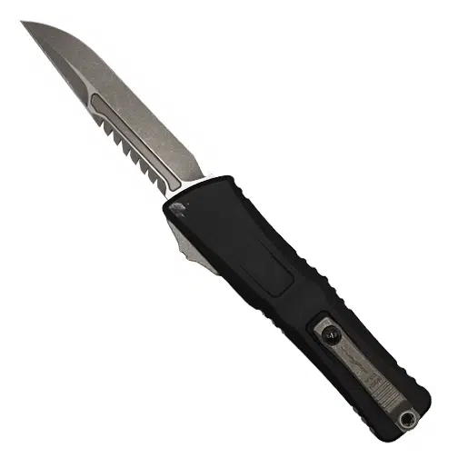 Microtech 1217-10APS Combat Troodon Gen III Interceptor Signature Series OTF Knife Black - Apocalyptic