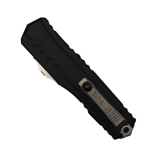 Microtech 1242-10 Cypher II D/E OTF Automatic Knife Black - Stonewash