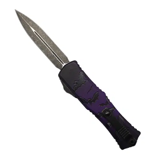 Microtech 1702M-1HWBAS Hera II Mini D/E OTF Automatic Knife Bats - Black