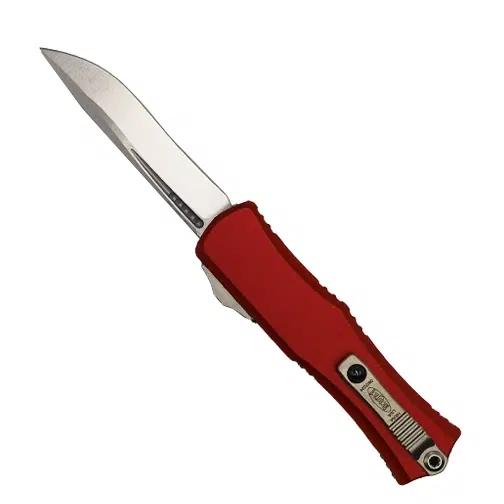 Microtech 1705M-10RD Hera II Mini S/E OTF Automatic Knife Red - Stonewash