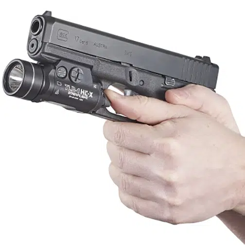 Streamlight TLR-1 HL-X – Includes rail locating keys and (2) CR123A lithium batteries – Black 1000 - 1500 Lumens - Multi Fuel
