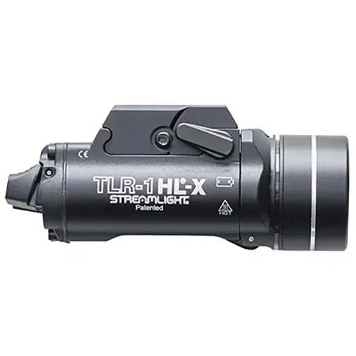 Streamlight TLR-1 HL-X – Includes rail locating keys and (2) CR123A lithium batteries – Black 1000 - 1500 Lumens - Multi Fuel