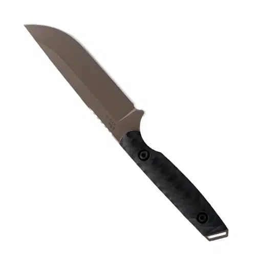 Toor Knives Field 2.0 S/E Canyon Drab Fixed Blade Knife Black & Brown Ebony - Tan