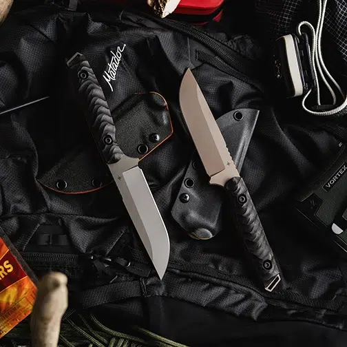 Toor Knives Field 2.0 S/E Canyon Drab Fixed Blade Knife Black & Brown Ebony - Tan