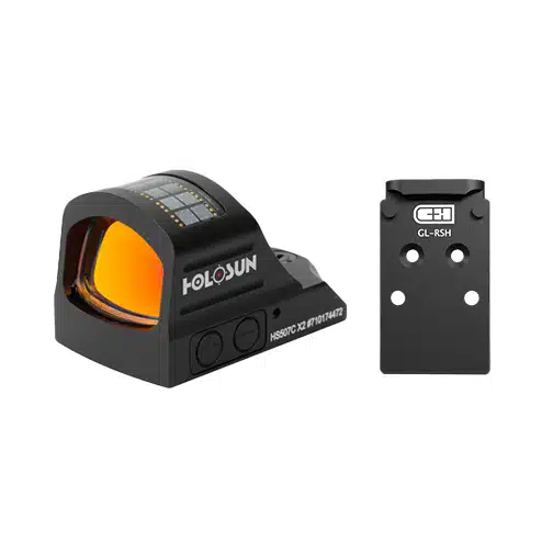 Holosun 507C X2 Red Dot & C&H Precision Glock Full Size MOS V4 Plate Bundle