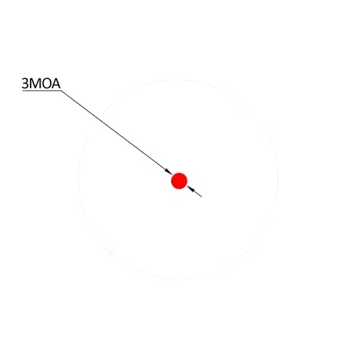 Meprolight MPO-DS Open Emitter Pistol Sight with 3.5 MOA Red Dot Reticle