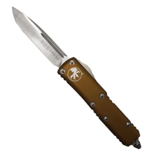 Microtech 231-4TA UTX-85 S/E OTF Automatic Knife Tan - Satin