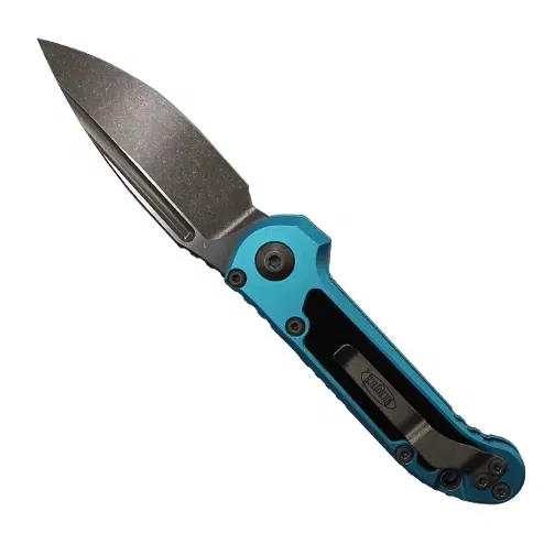 Microtech 1135-10APTQ LUDT Gen III S/E Automatic Folding Knife Turquoise - Apocalyptic