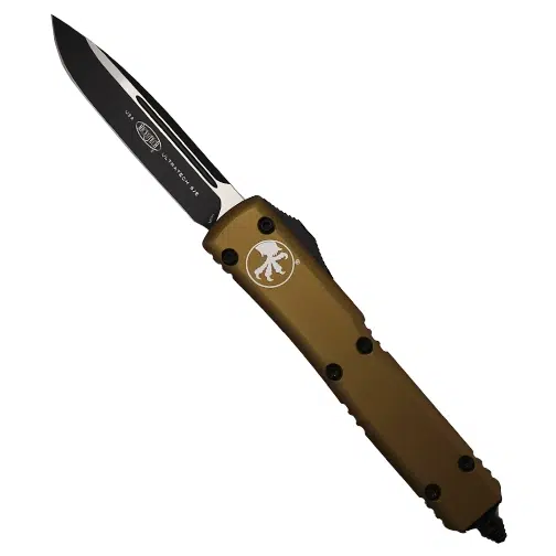 Microtech 121-1TA Ultratech S/E OTF Automatic Knife Tan - Black