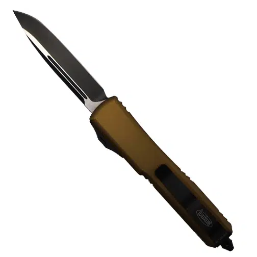 Microtech 121-1TA Ultratech S/E OTF Automatic Knife Tan - Black