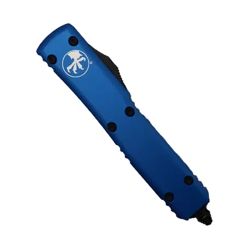 Microtech 121-2BL Ultratech Partially Serrated S/E OTF Automatic Knife Blue - Black