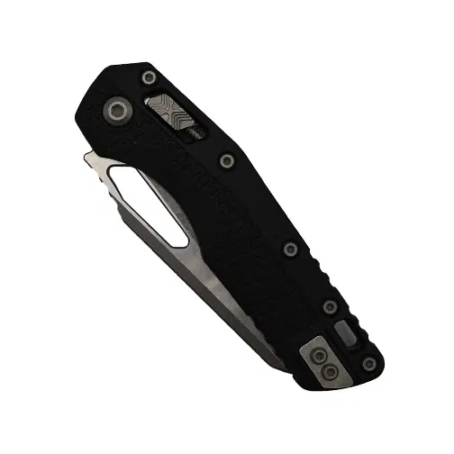 Microtech 210T-11APPMBK MSI Partially Serrated Sheepsfoot Manual Folding Knife Tri-Grip Polymer Black - Apocalyptic