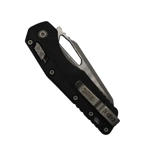 Microtech 210T-11APPMBK MSI Partially Serrated Sheepsfoot Manual Folding Knife Tri-Grip Polymer Black - Apocalyptic
