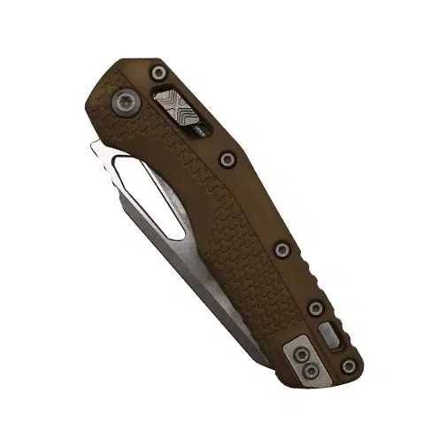 Microtech 210T-12APPMDE MSI Fully Serrated Sheepsfoot Manual Folding Knife Tri-Grip Polymer Dark Earth - Apocalyptic