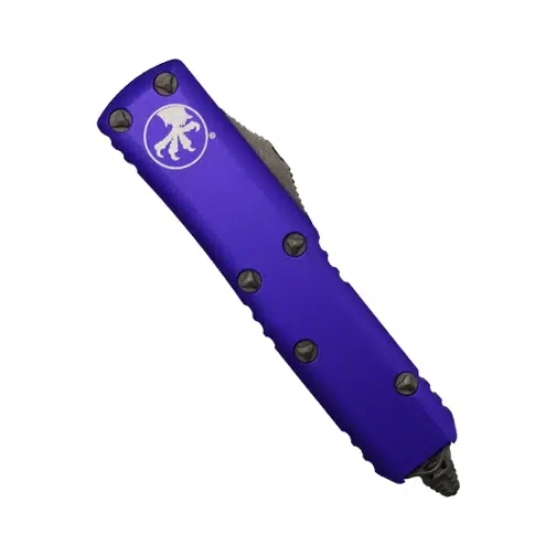Microtech 231-11APPU UTX-85 Partially Serrated S/E OTF Automatic Knife Purple - Apocalyptic
