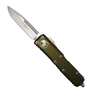 Microtech 231-10OD UTX-85 S/E OTF Automatic Knife OD Green - Stonewash
