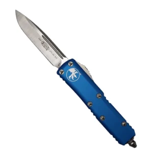 Microtech 231-4BL UTX-85 S/E OTF Automatic Knife Blue - Satin