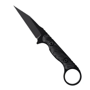 Toor Knives Jank Shank W Wharncliffe Fixed Blade Knife Black - SOCOM Black
