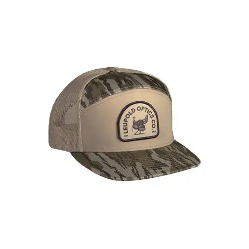 Leupold Turkey 7 Panel Trucker Khaki/Mossy Oak Bottomland