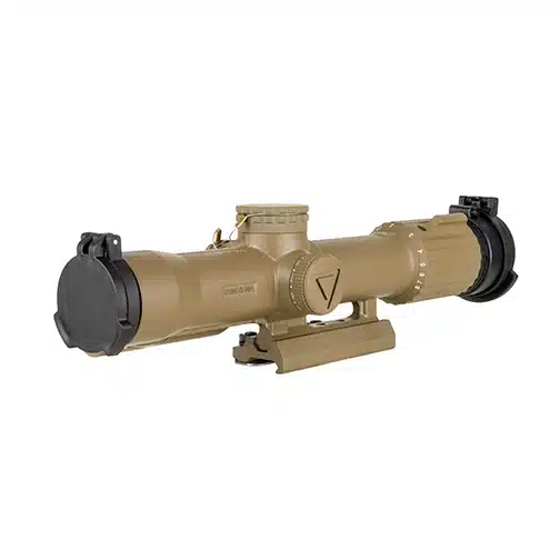 Trijicon SCO VCOG FDE FFP 1-8x28 Riflescope with Larue LT799QD Mount - Red MRAD Segmented Circle Reticle