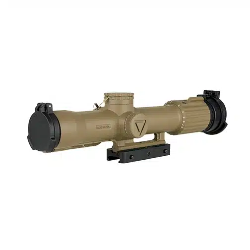 Trijicon VCOG FDE 1-8×28 FFP Riflescope with Q-LOC Mount – Red MOA Crosshair Dot Reticle