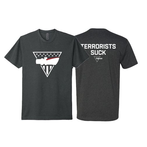 Trijicon Terrorists Suck Tee - Charcoal