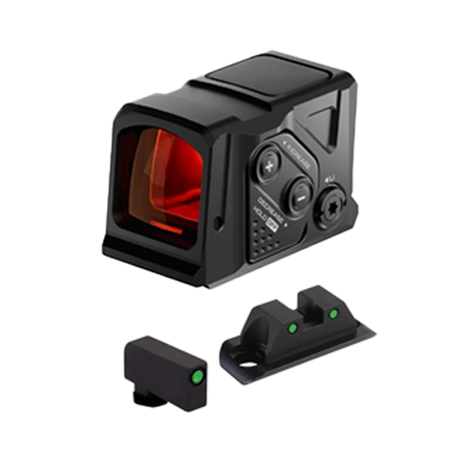 Aimpoint COA & Ameriglo COA Tritium Iron Sights for Glock Gen 5 & 6 Bundle - Green Front & Rear