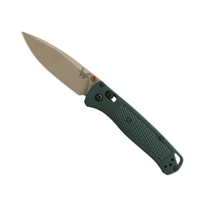 Benchmade 535TN-2601 Bugout S/E Manual Folding Knife Taiga Green Grivory – Cerakote Tan