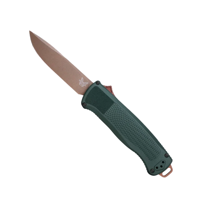 Benchmade 5371FE-2601 Shootout OTF Automatic Knife Taiga Green – PVD Battlewash