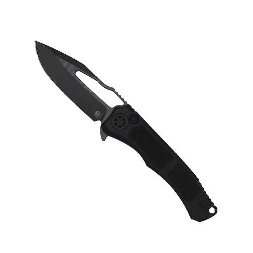 Heretic Knives Wraith V4 Tactical MagnaCut Folding Knife - Black
