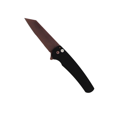Pro-Tech Knives Malibu Black Folding Knife – Copper Rose PVD