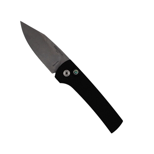 Pro-Tech Knives Scapegoat Black Automatic Folding Knife – Stonewash MagnaMax