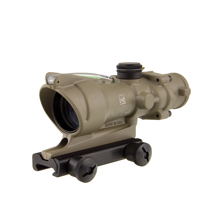Trijicon FDE ACOG 4x32mm – Horseshoe Dot .223/5.56 BDC Reticle