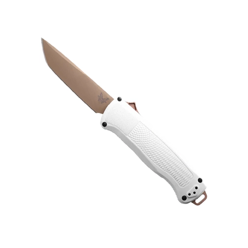 Benchmade 5370FE-10 Shootout OTF Automatic Knife Cool Gray Grivory - Flat Earth Tanto